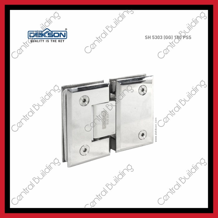 [Ori] Engsel Pintu Kaca Ke Kaca/Shower Hinge Gg Dekson Original Diskon