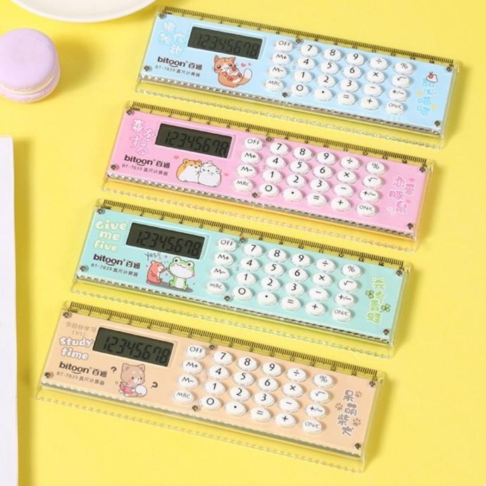 

Kalkulator 2in1 Pengaris Multifungsi Kalkulator Pengaris 8 Digit