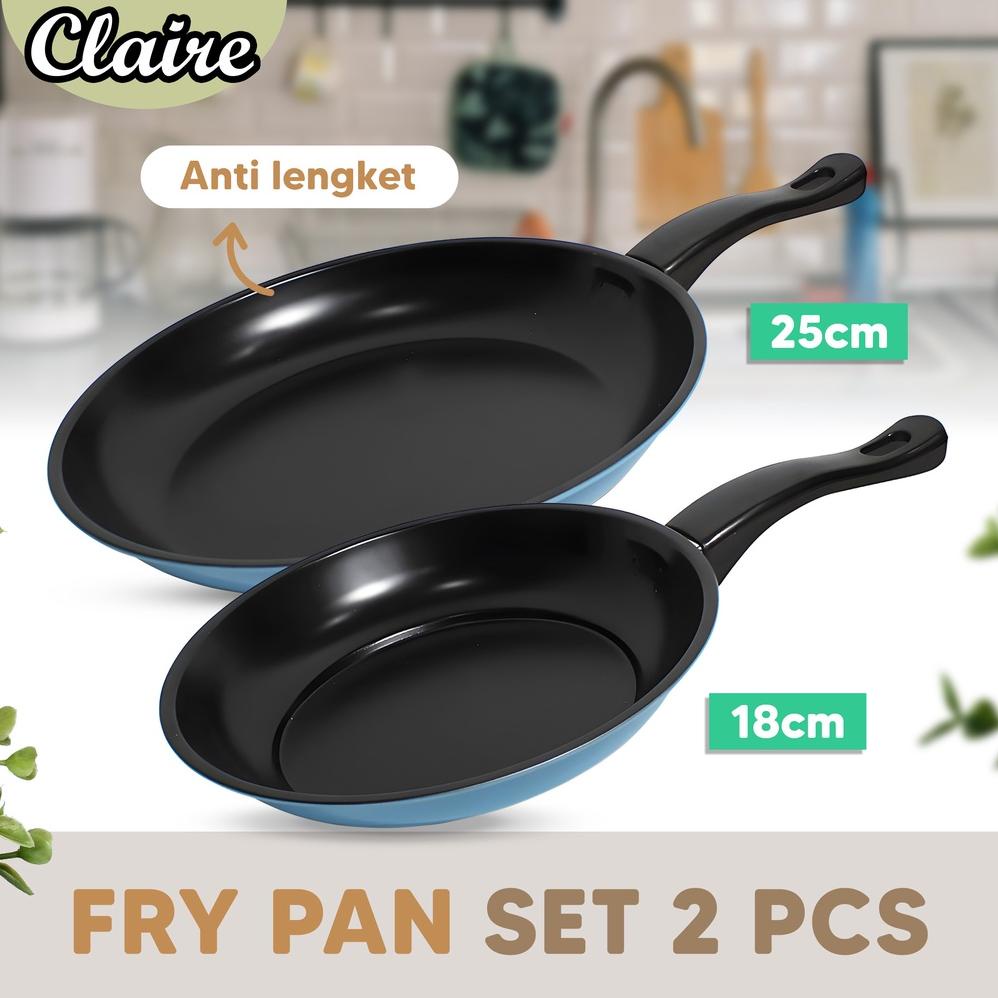 Promo Teflon Raisa Anti Lengket / Raisa Black Frypan 1 set isi 2 pcs