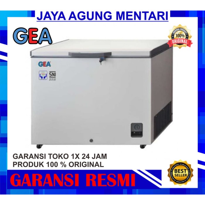 [New Ori] Chest Freezer Gea Ab-318R Ab 318 R / Freezer Box Gea 300 Liter Diskon