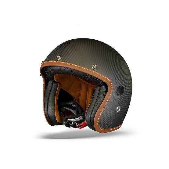[New Ori] Helstons Naked Carbon Matt  Helm Half Face Carbon Terbatas