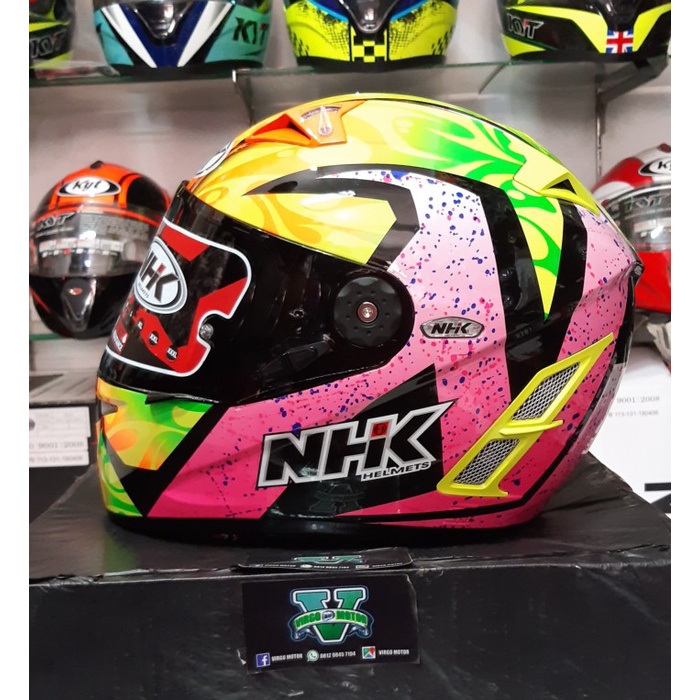 [New Ori] Nhk Helm Rx9 Motif Karel Abrahm Winter Black Pink Diskon