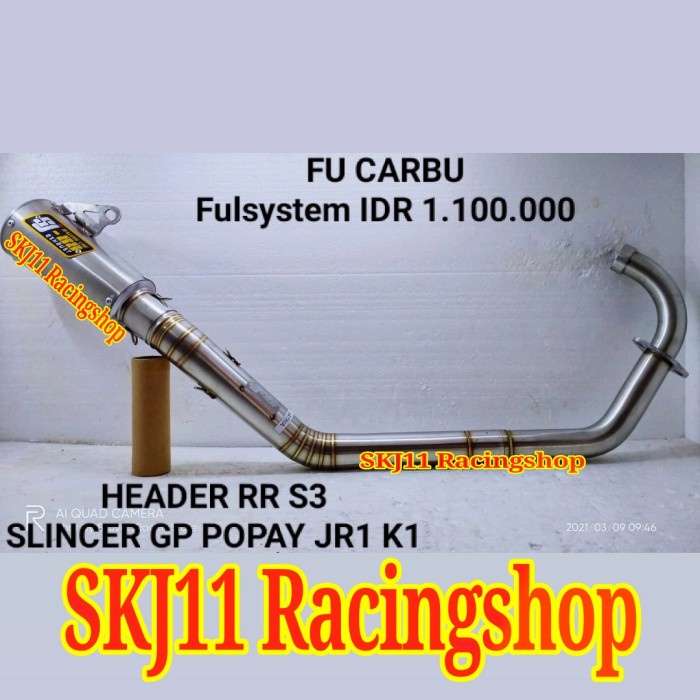 ✨Termurah Knalpot Racing Sj88 Satria Fu 150 Karbu Karburator Fullset Non Wrx Terbatas