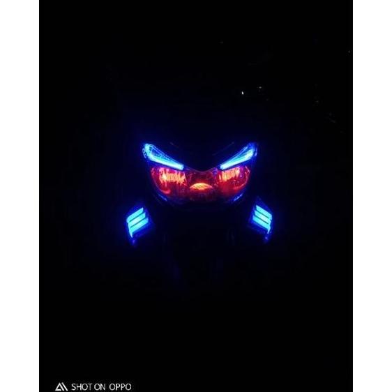 Lampu Alis &amp; Devil Eyes Nmax Komplit l Custom Headlamp Reflektor
