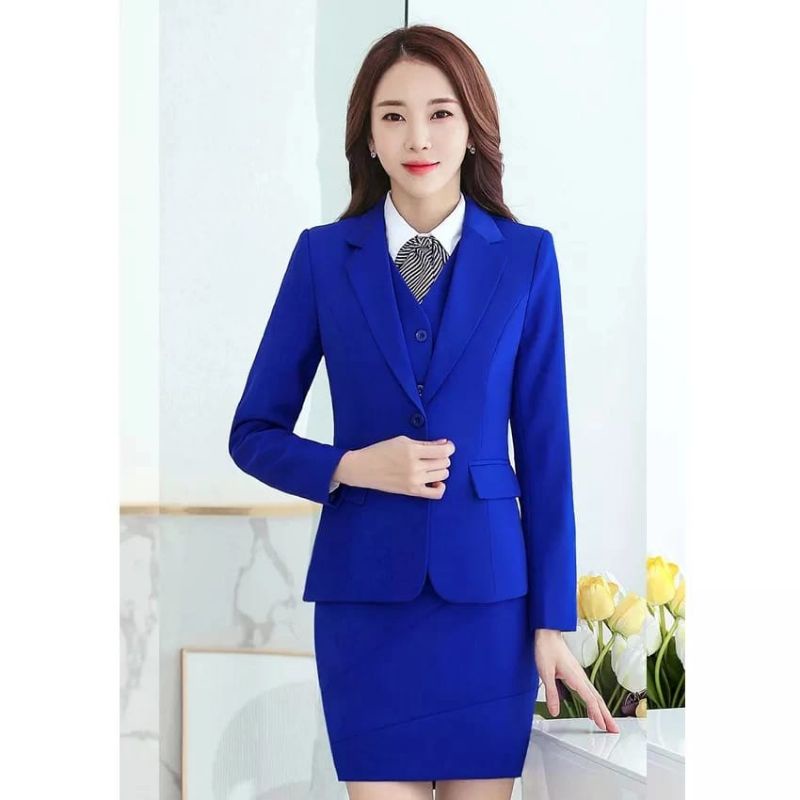SETELAN JAS DAN ROK PENDEK WANITA / SETELAN JAS KANTOR WANITA / SETELAN JAS WANITA