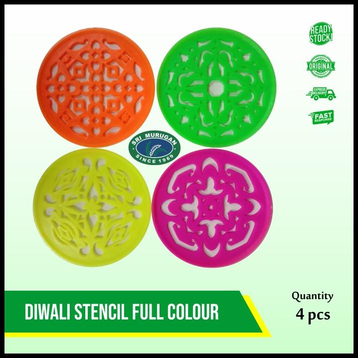 

TERBARU DIWALI STENCILS FULL COLOUR 4 PCS