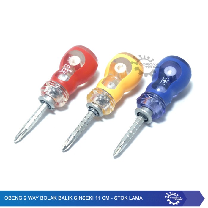 Obeng Bolak Balik Sinseki 11 cm - Stok Lama star