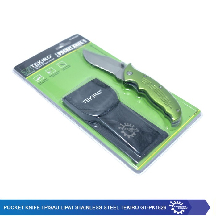 Pocket Knife I - Pisau Lipat Stainless Steel Tekiro - GT-PK1826 star