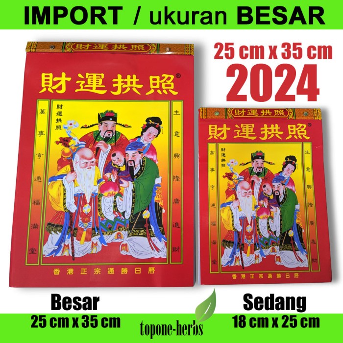 

Terlaris Kalender Harian Hongkong China Mandarin 2024 Import, Besar Promo Terbaru