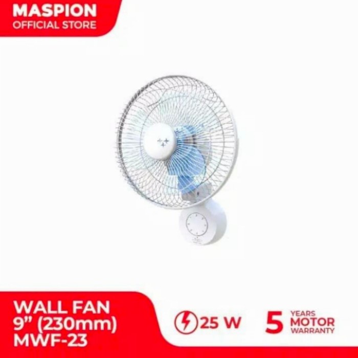 Kipas Angin Dinding Maspion Wall Fan Maspion 9 Inch Mwf-23