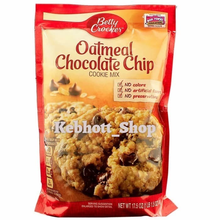 

Baru!! Betty Crocker Oatmeal te Chip Cookie Mix 496gr