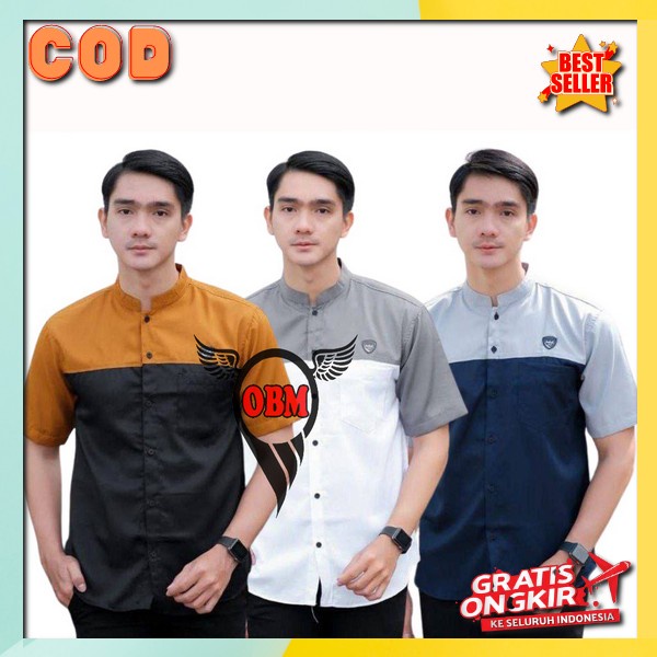 Keneja Polos Motif Ksmeja Panjang Murah Buju Kemej Laki Kemejan Casual Termurah Krmeja Bapak-Bapak T