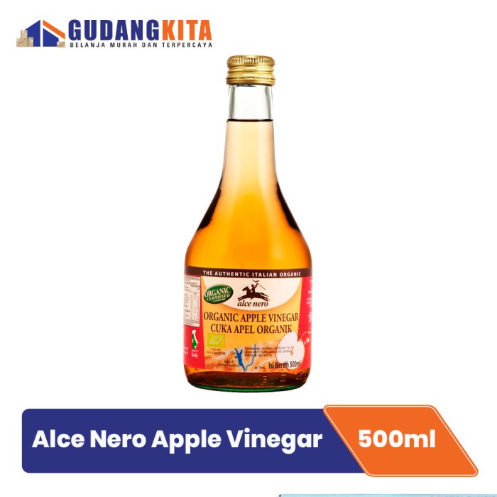 

Terlaris Cuka Apel Organik Alce Nero Apple Vinegar 500ml SALE