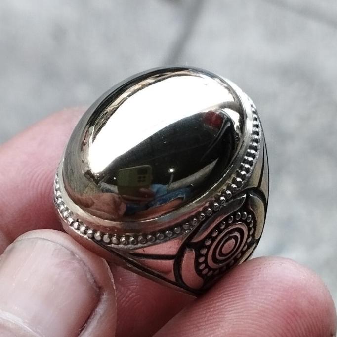 cincin akik badar mas papua original batu pyirite natural