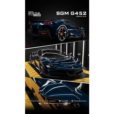 MAXDECAL Premium Wrap Film 9800 - MIDNIGHT BLUE