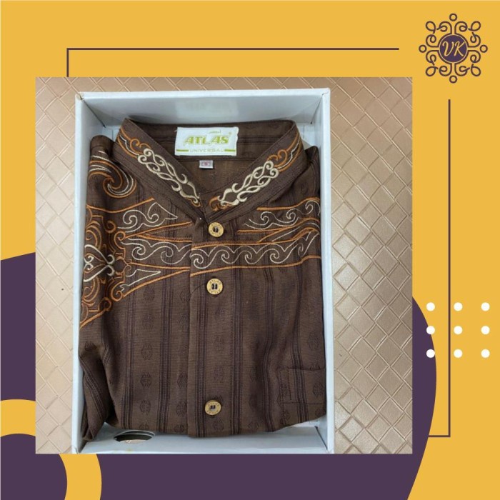 Baju Koko Atlas Ukuran S Lengan Pendek