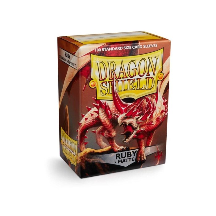 Dragon Shield Matte 100 Card Sleeve Ruby