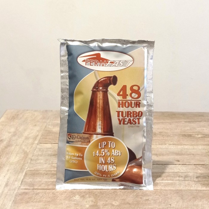 

Terlaris LD Carlson Fermfast 48 Hour Turbo Yeast 243g for 25L SALE