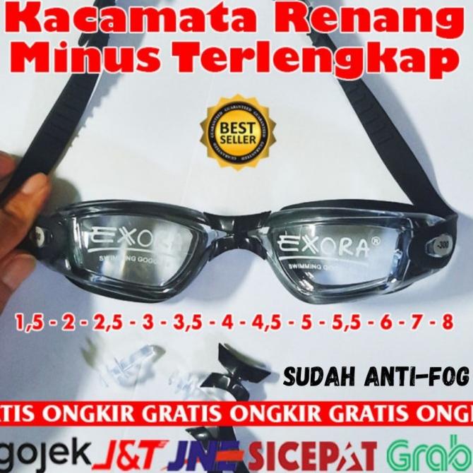 Kacamata Renang Minus Custom 1 2 3 4 5 6 7 8
