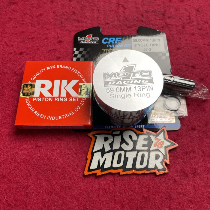 Cod Piston Moto 1 59 Pen 13 Type Single Ring Kode Hm169