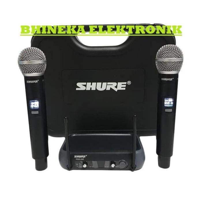 mic wireless shure PGX242 shure PGX 242 mic pegang pegang