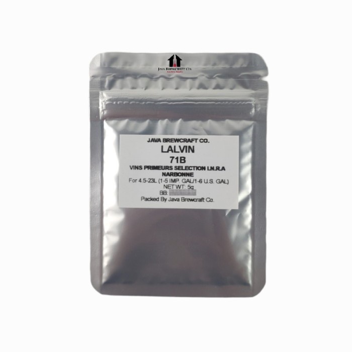 

Promo New Lalvin 71B-1122 Wine Yeast 5G Repack Made In France