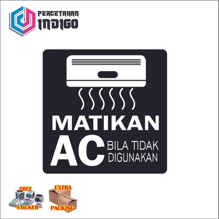 

Terlaris sign akrilik acrylic papan matikan ac bila tidak digunakan Elegan