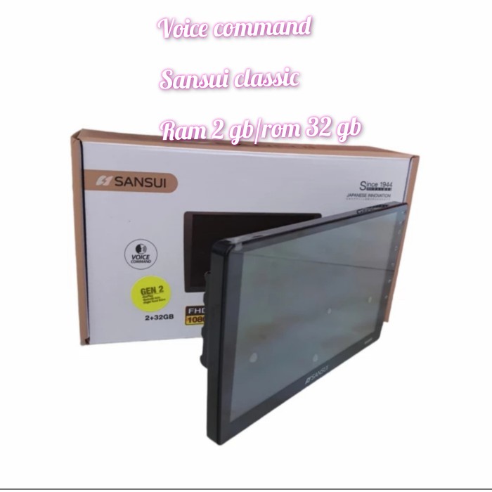 head unit android 10 inch sansui classic sa-5200i ram 2 gb/rom 32 gb