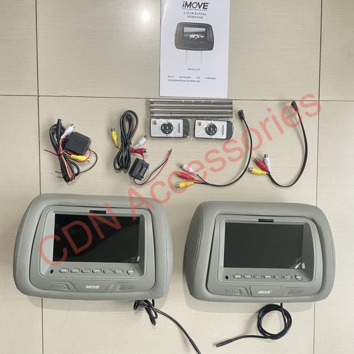 Headrest Monitor Mobil 7 Inch/Tv Mobil/Tv Sandaran Kepala Mobil Imove Promo Terbaru