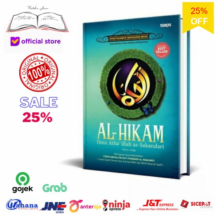 

sale Buku Kitab Al Hikam Tasawuf Terlengkap Sepanjang Masa Ibnu Athaillah Termurah