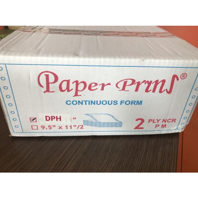 

Kertas resi continuous form paper prins type DPH A4/4 2ply ncr