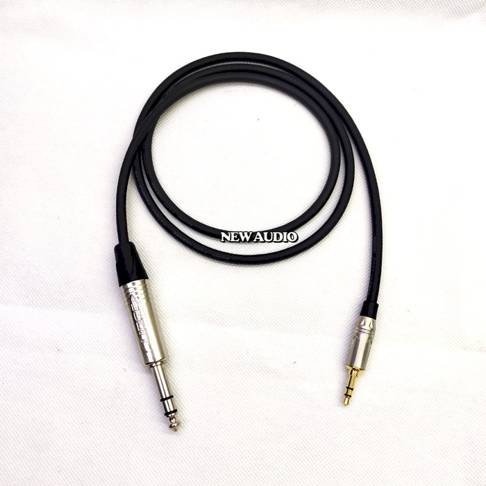 Kabel audio canare 2 meter jack 3.5 stereo to 6.5 akai stereo
