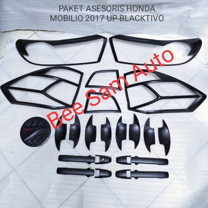 Paket Asesoris Blacktivo Honda Mobilio 2017 Up Kode Hm233