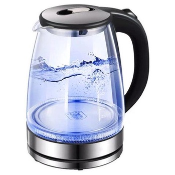 PISCES Teko Listrik Masak Air Kaca Stainless Stell Transparan Kettle