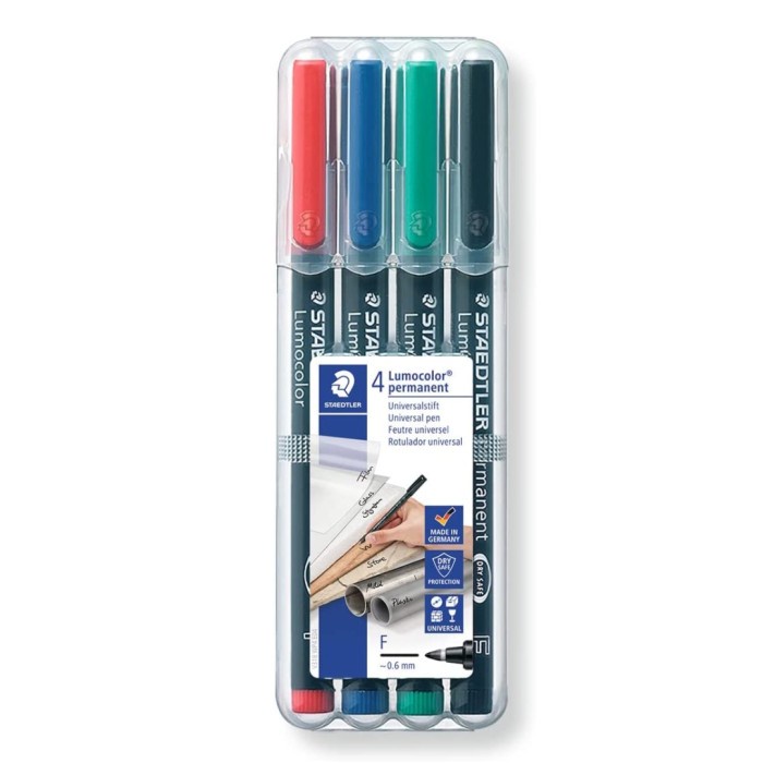 

Staedtler 318-Wp4 Lumocolor Permanent Universal Pens Promo Terbaru