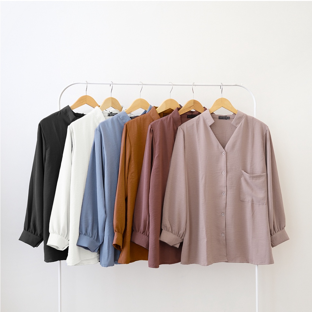 STYLISH MODERN!! Bigissimo - Zovie Blouse Atasan Blouse Big Size Jumbo