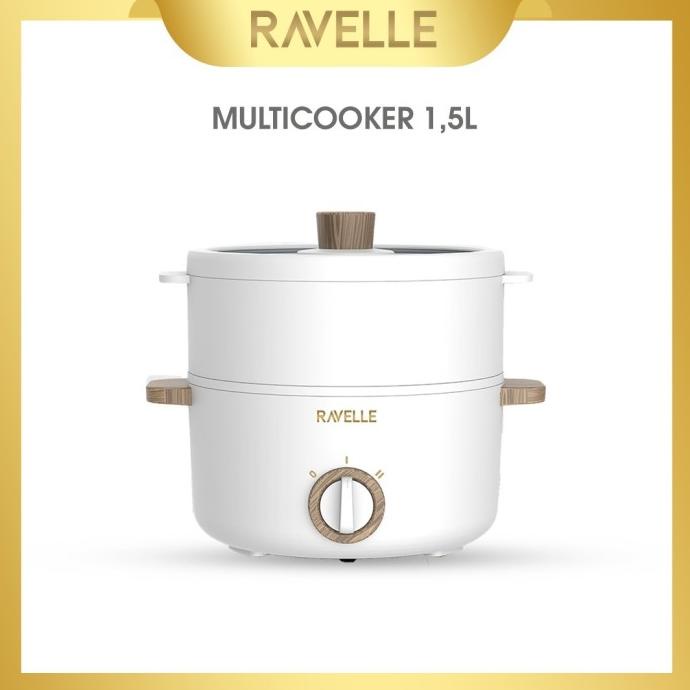 Ravelle Panci Listrik Multicooker - Panci Portable Multifungsi 1.5L