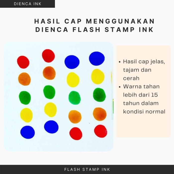 

New Tinta Stempel Flash Dienca Official 1 Liter Warna Kuning Hemat