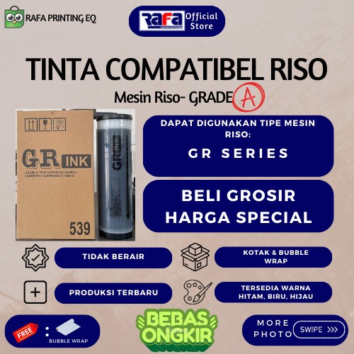 

Terbatas Cuci Gudang! Tinta Riso Compatible Gr Harga Spesial