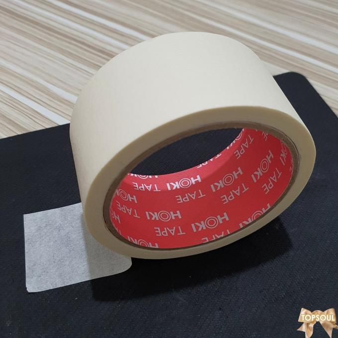 

[Putih ] Lakban Kertas 888 / Masking Tape 2 Inch 20 Yard Isolasi Warna