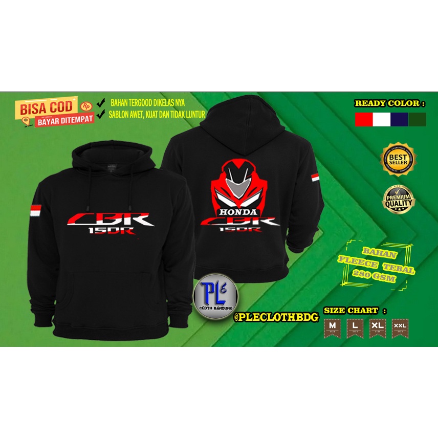 JAKET PRIA WANITA JAKET MOTOR HONDA CBR 150 R JAKET BAGUS SWEATER HONDA CBR 150R INDONESIA JAKET MUR