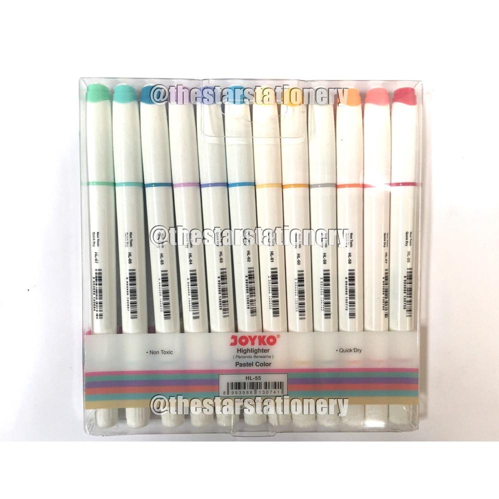 

PROMO HIGHLIGHTER JOYKO HL-55 / HIGHLIGHTER PENANDA ( 1 SET ISI 12 WARNA ) TERBARU