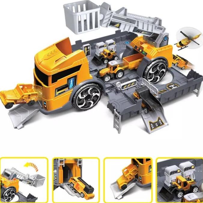 Mainan Mobil Truk Edukasi Anak Laki Konstruksi Engineering Storage Car