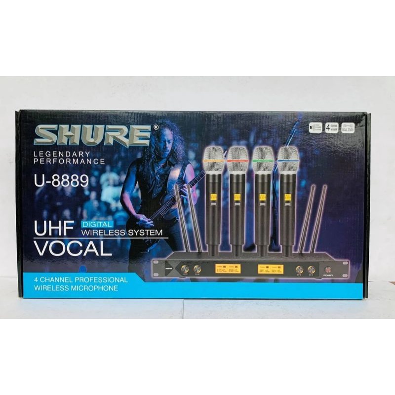 MIC WIRELESS SHURE U-8889 isi 4 BH MIC