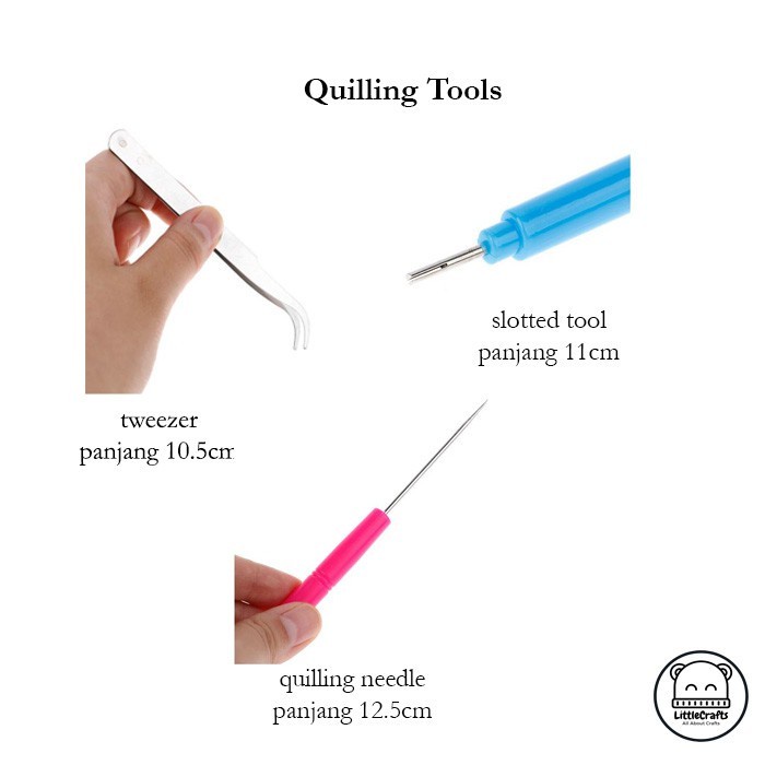 Promo A Qyyuu [Set 3Pcs] Paper Quilling Tools /Alat Kerajinan Quiling Kertas Terbaru
