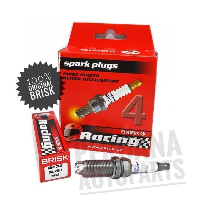 Busi Brisk Silver Racing Mr12Ls = Silzkr8E8G, Silzkr8E9G, Silzkbr8D8S Kode Hm192