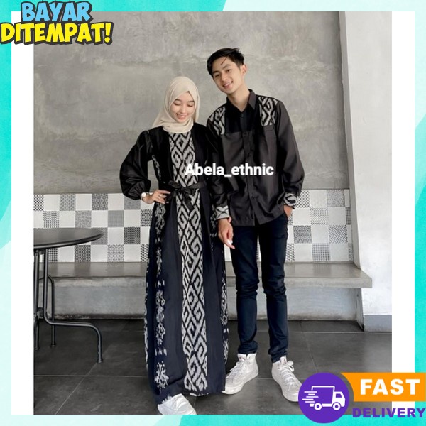 Sarimbit Kopel Gamis Kapelan Gmis Suami Istri Baju Sarimbit Famis Pasangan Satu Pasang Kapel Cople B