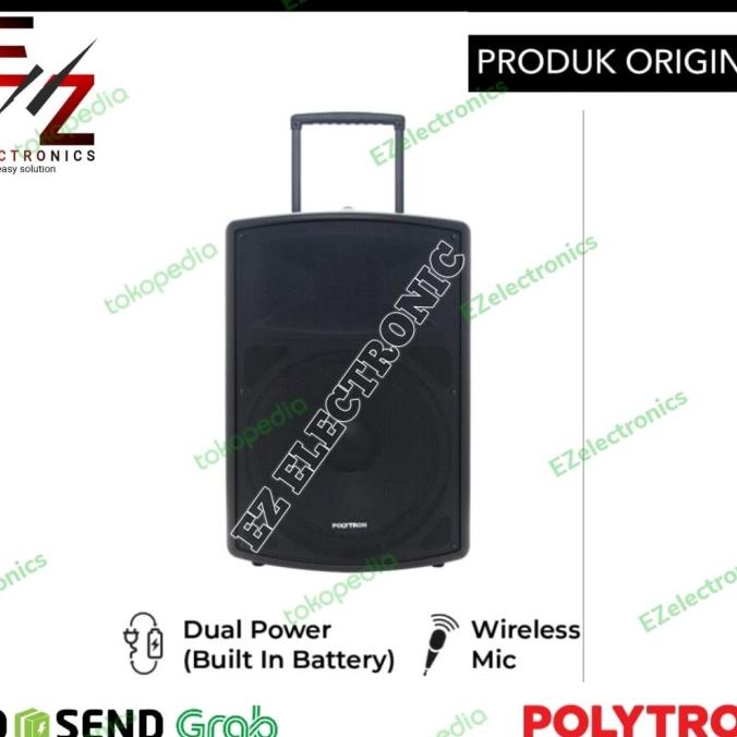 POLYTRON PASPRO 15F3 SPEAKER AKTIF FORTABLE PASPRO-15F3 BLUETOOTH