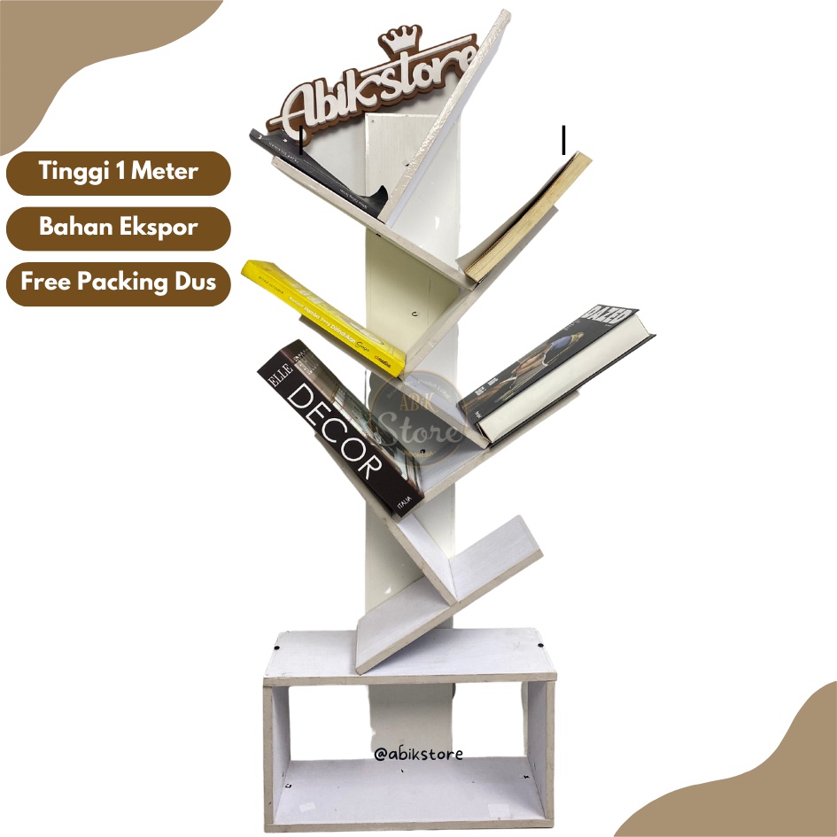 Rak Buku Jumbo Tinggi 1 Meter Tempat Buku Yimpanan Buku Rak Buku Portable