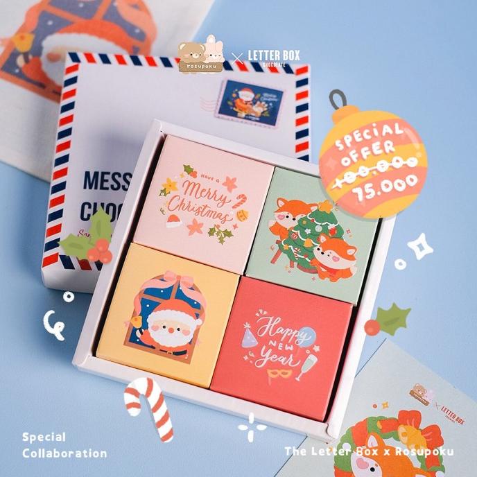 

Terlaris Hadiah Natal - Letter Box Chocolate Christmas Gift 2X2 Limited Edition